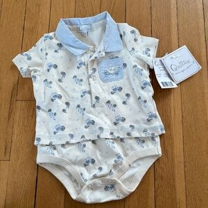 NWT Quiltex Car Onesie 3/6 Months